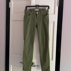 7 for all mankind green jeans. Slim straight.